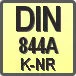 Piktogram - Typ DIN: DIN 844A K-NR